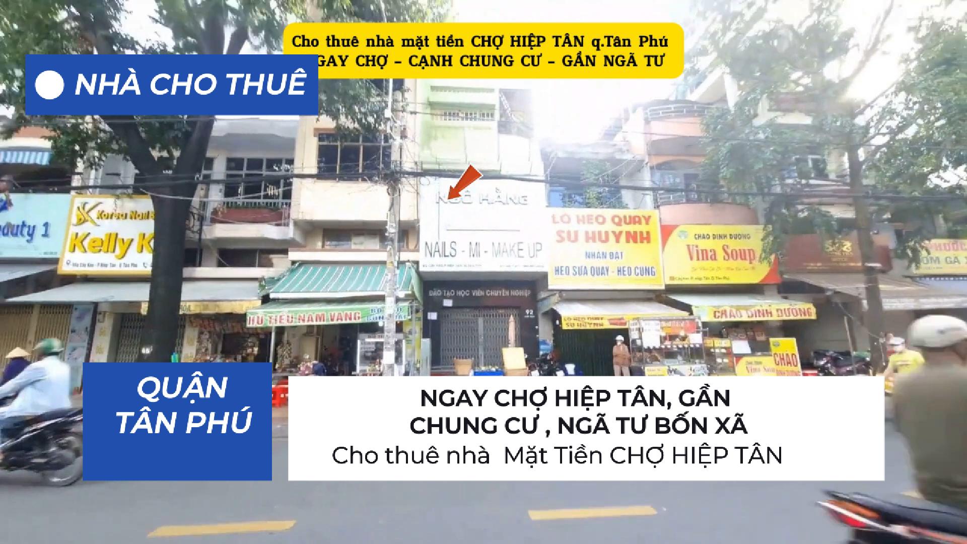 HIẾM-Cho thuê nhà Mặt Tiền CHỢ HIỆP TÂN 64m² ,2 Lầu+ST - GẦN CHUNG CƯ - Ảnh chính
